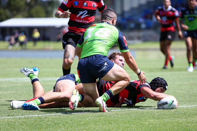 Teen sensation Joseph Suaalii in action for North Sydney.