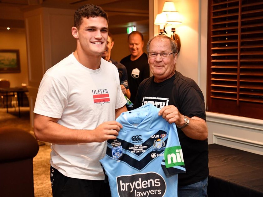 Tommy Raudonikis and Nathan Cleary in 2018.