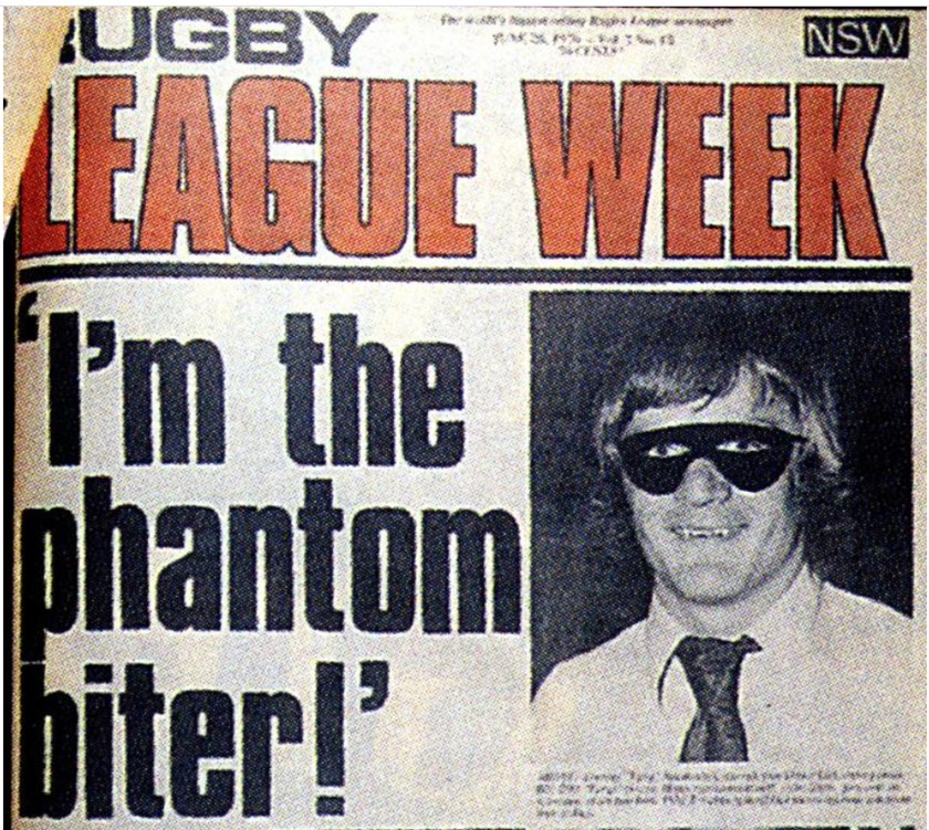 The 1976 Rugby League Week cover.