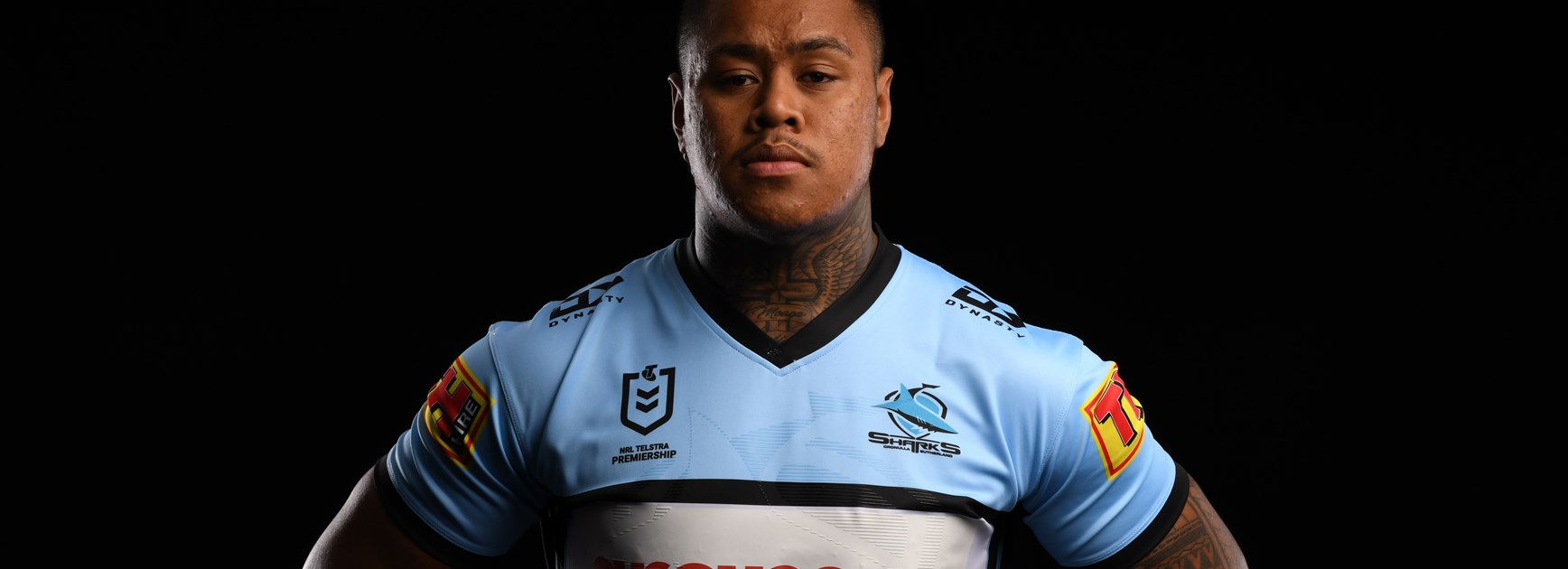 Sharks prop Franklin Pele.