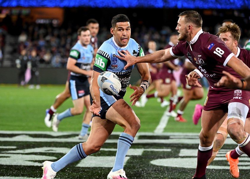 Cody Walker in action for the Blues in Origin I last year.