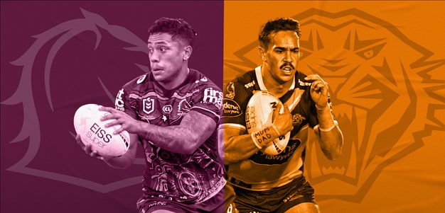 Broncos v Wests Tigers: Coates out, Isaako in; Doueihi switch, Talau steps up