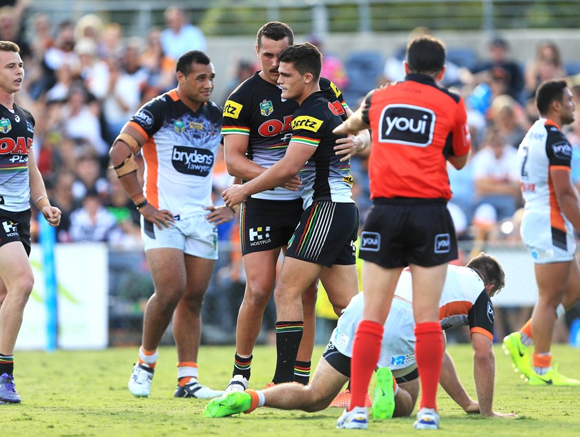 Nathan Cleary tormented Wests Tigers in 2017 with 24 points across their two meetings.