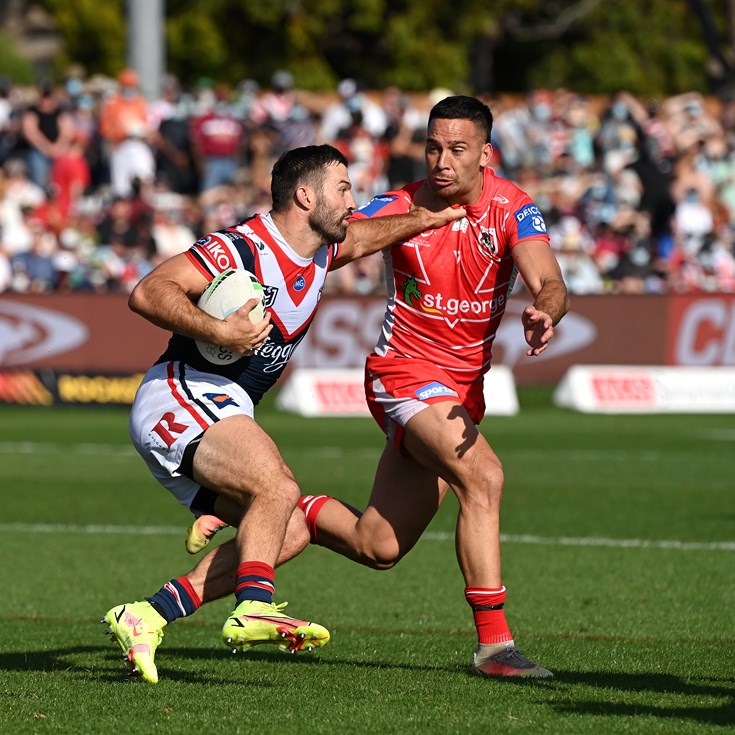 Teddy stars as 'featherweight' Roosters knock Dragons to canvas