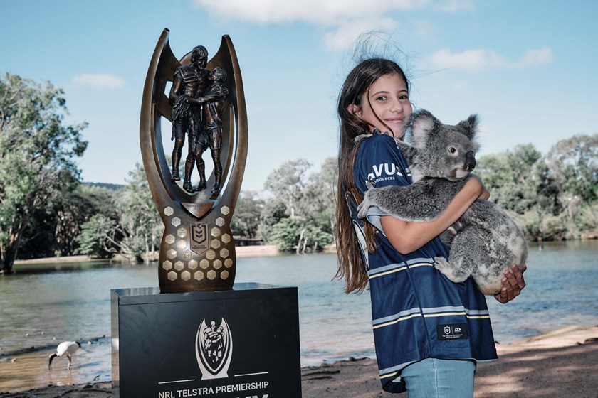 The NRL Trophy Tour makes its way through Queensland.