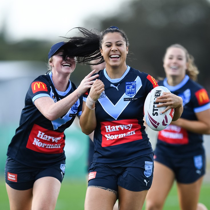 Penitani sweating on squeezing in summer training post-lockdown