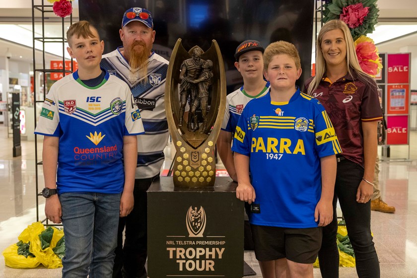 The NRL Trophy Tour made a stop in Toowoomba.