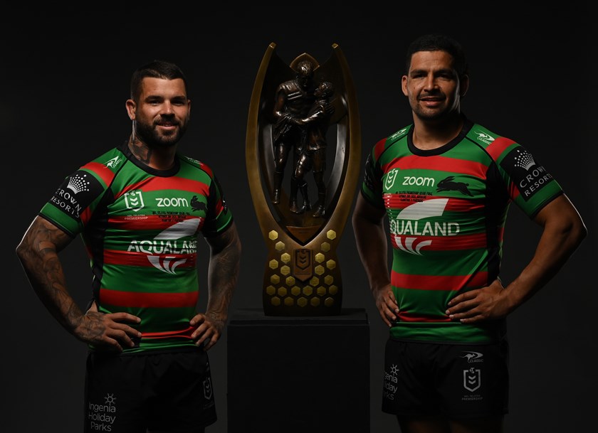 Adam Reynolds and Cody Walker before the 2021 grand final