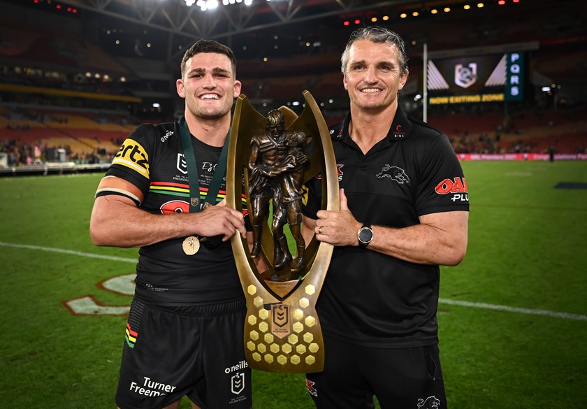 Nathan and Ivan Cleary won the 2021 premiership together