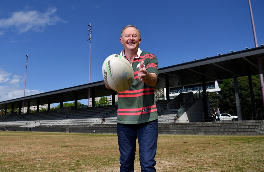 Anthony Albanese has spent a lifetime supporting the Rabbitohs.