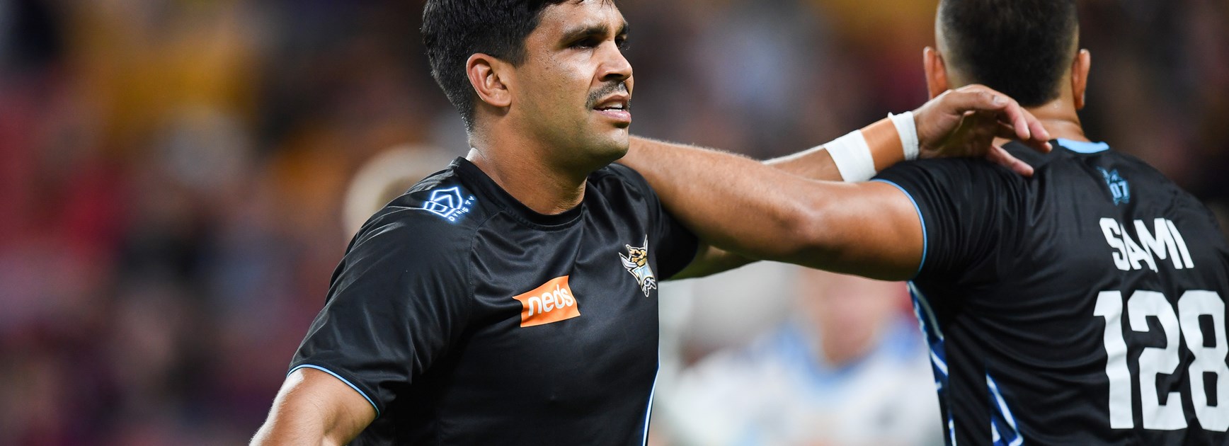 Tyrone Peachey in training with the Titans.