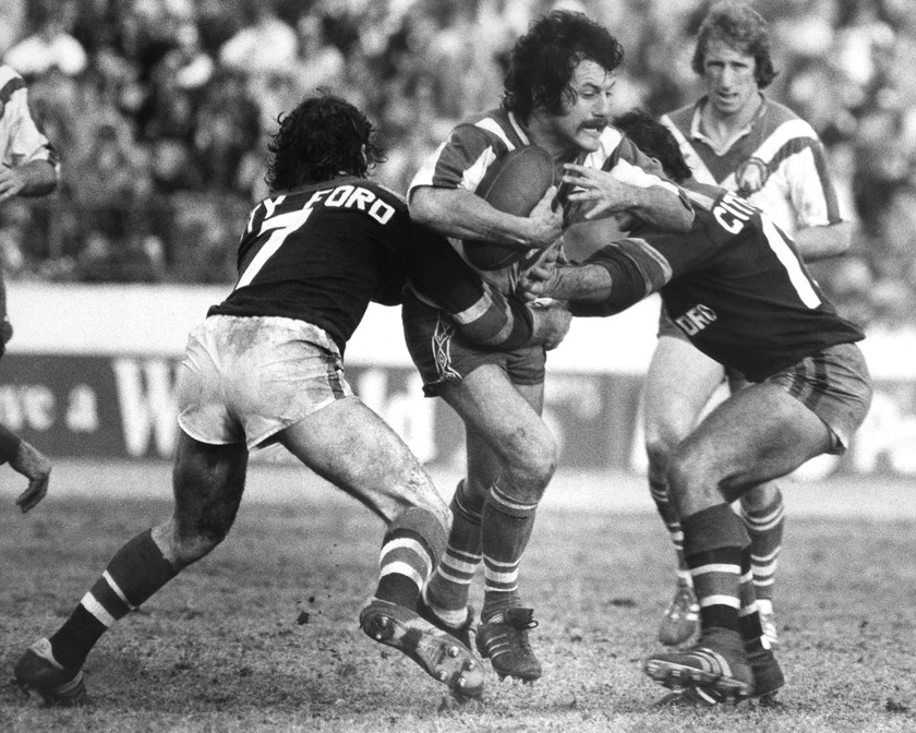 Tim Pickup is tackled while playing for Canterbury