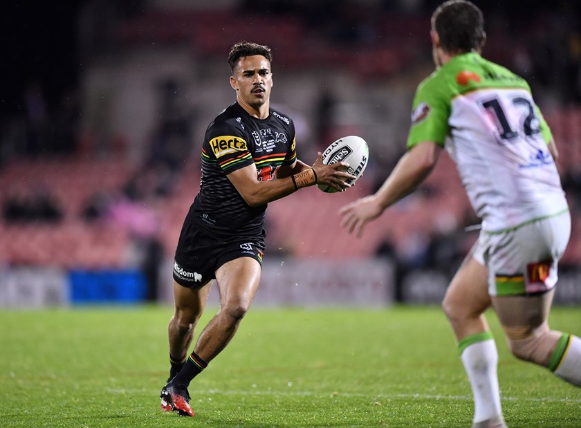 Daine Laurie in action for Penrith in 2020.