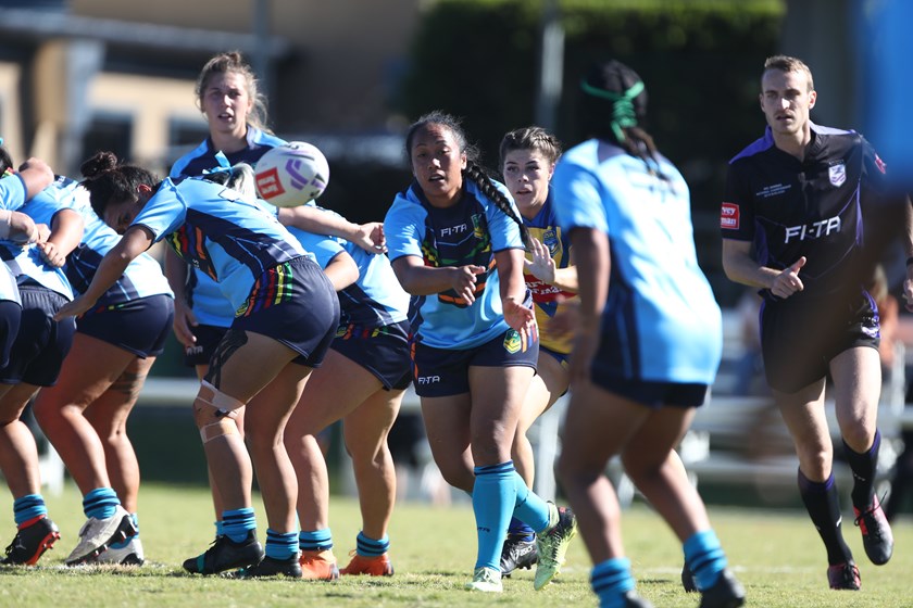 Combined Affiliate States Women take on NSW City Women at the 2019 WNC.