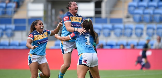 Derby delight for Titans with upset win over Broncos