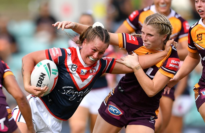 Roosters forward Keilee Joseph scored a crucial try against the Broncos