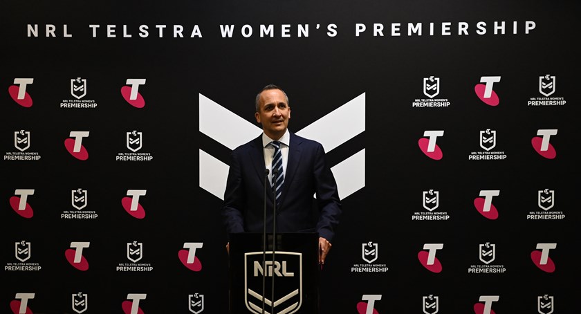 NRL Chief Executive Andrew Abdo confirms expansion for NRLW in 2023 and 2024.