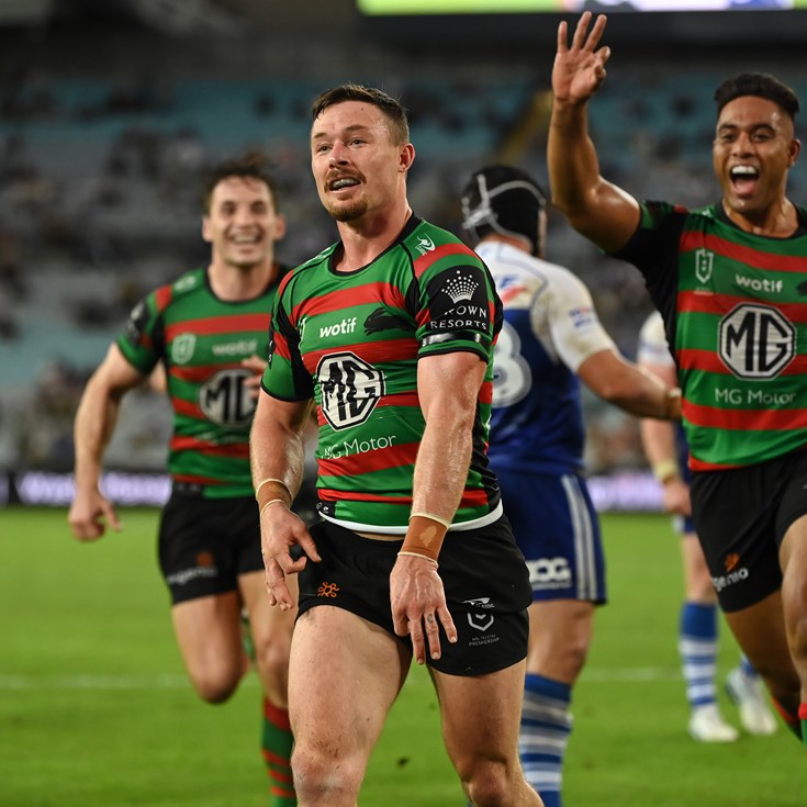 Cook lands the try-fecta as Rabbitohs down Bulldogs