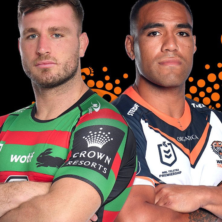 Rabbitohs v Wests Tigers: Nicholls a chance; Hastings good to go