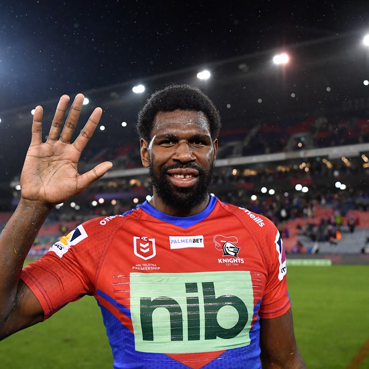 High five: Lee reflects on Knights new single-game try-scoring record