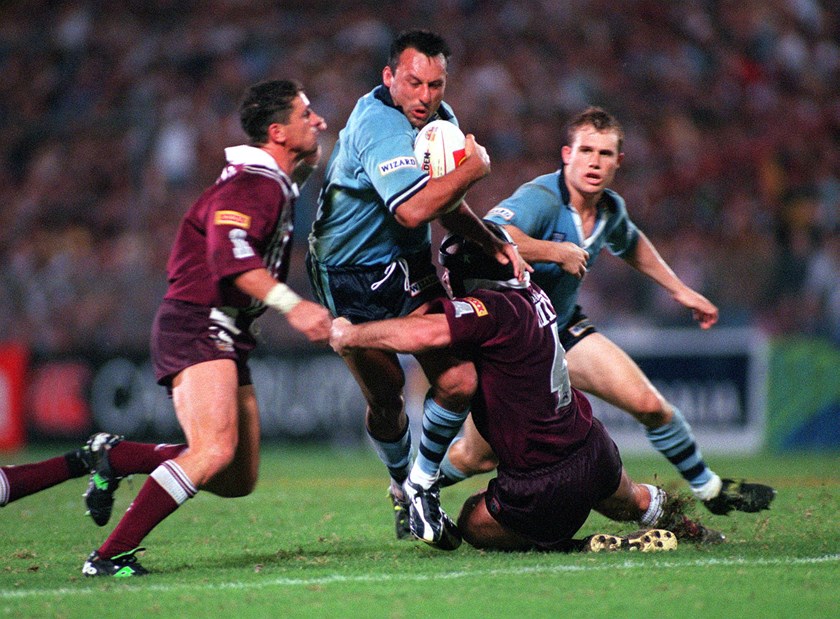 NSW five-eighth Laurie Daley during the 1999 State of Origin series.