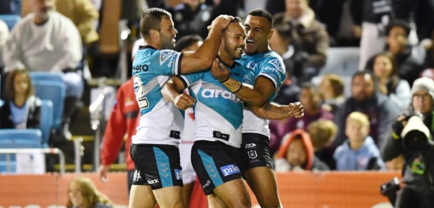 Sharks hold off Dragons to climb to third on ladder