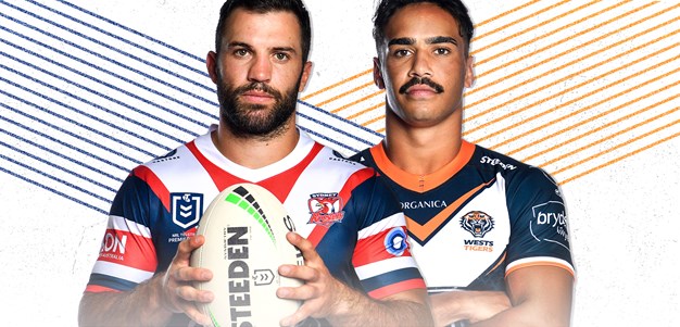 Roosters v Tigers: Hutchison to start; Maumalo ready to wing it