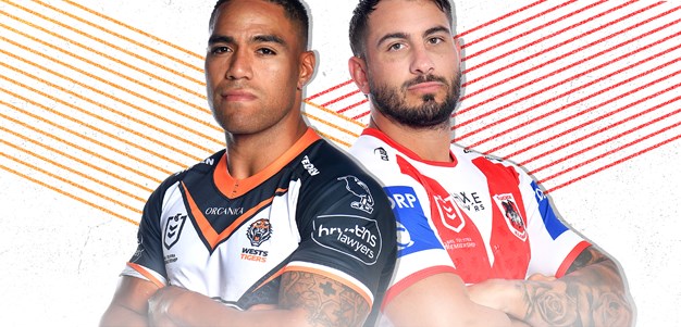 Wests Tigers v Dragons: Kautoga makes debut; Sloan a late inclusion