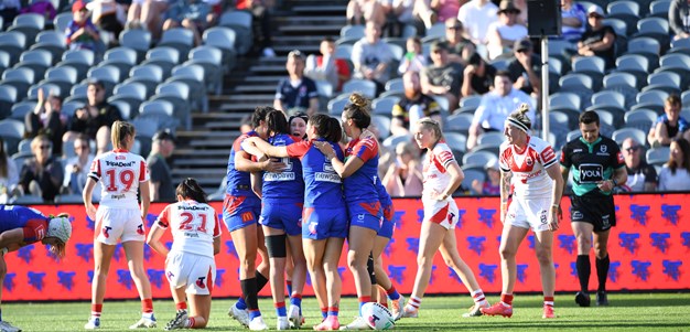 Knights run riot over Dragons to secure second place