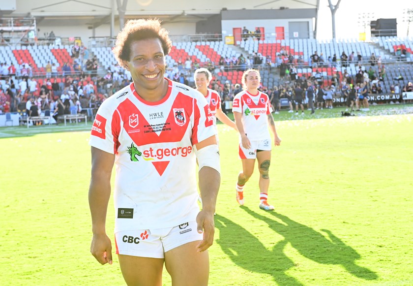 Dragons forward Elsie Albert has been subjected to abuse about her physique this season.