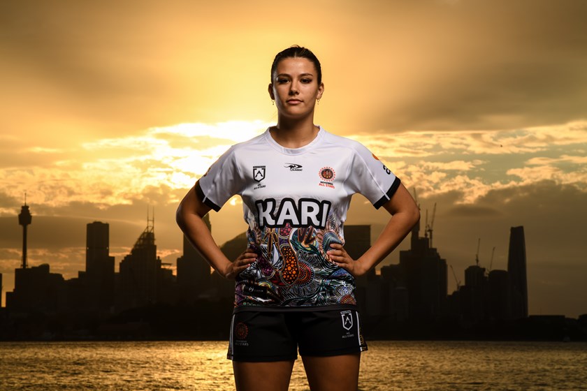 Shaylee Bent at the 2022 NRL All Stars launch