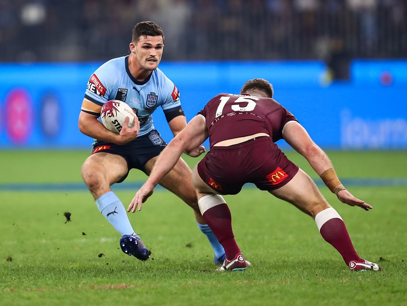 Cleary scored two tries and laid on two others for the Blues