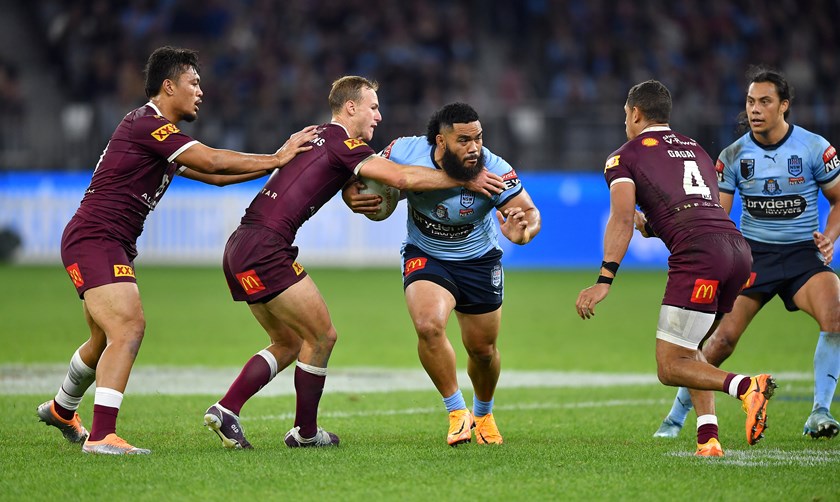Talakai only played 17 minutes in his Origin debut but is set for more action in the series decider
