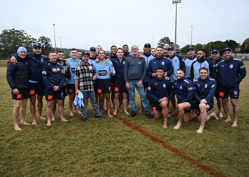 The Blues presented Vincent Marychurch with a NSW jersey 