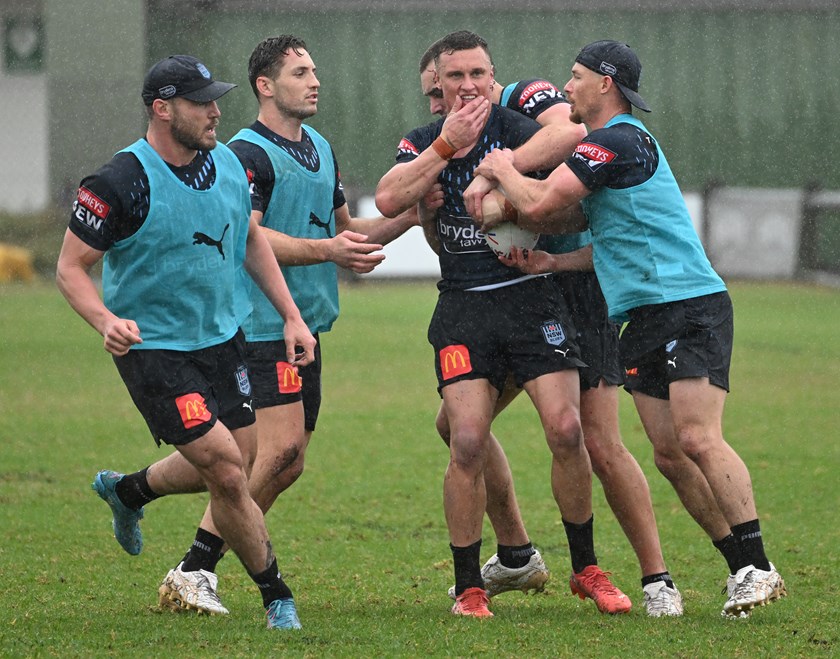 Wighton, who was NSW's best player in Origin I, trained at left centre