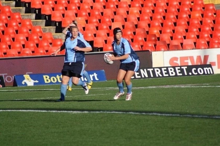 Emma Tonegato playing for NSW in the 2012 interstate challenge. 