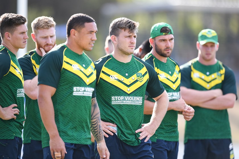 PM's XIII players at training ahead of their clash against Fiji in 2019.