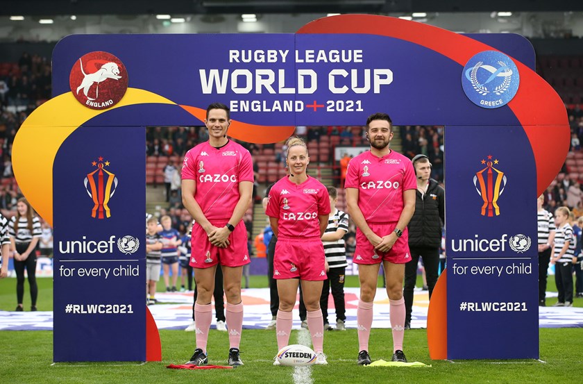 Sharpe refereed the England v Greece World Cup match at Sheffield