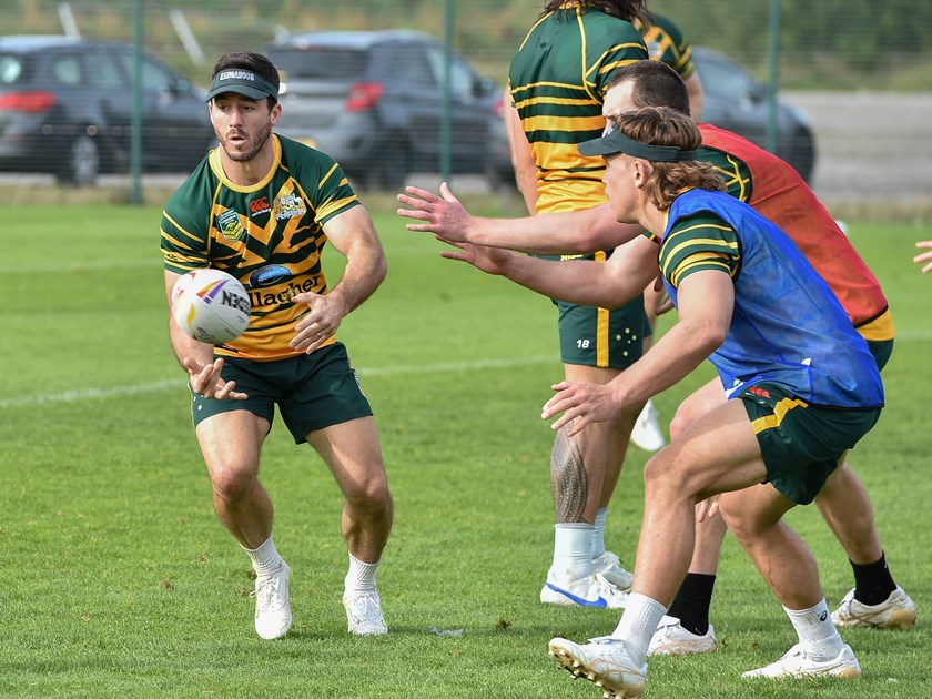 Ben Hunt at Kangaroos training in Manchester