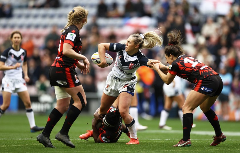 England forward Hollie Dodd has attracted interest from NRLW clubs