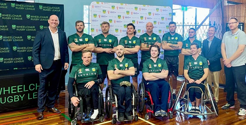 The Wheelaroos squad at a World Cup training camp in Brisbane