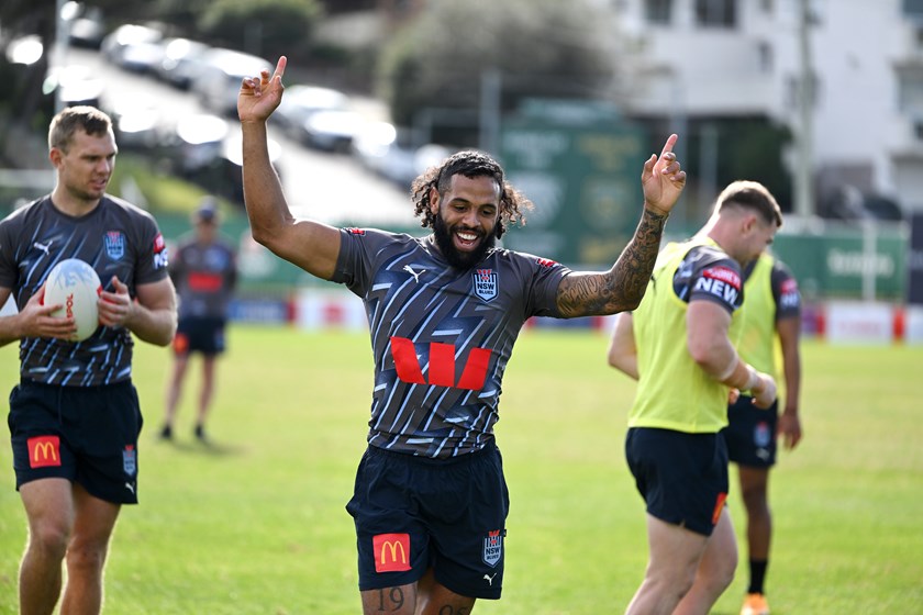 Josh Addo-Carr is enjoying being back in the NSW team