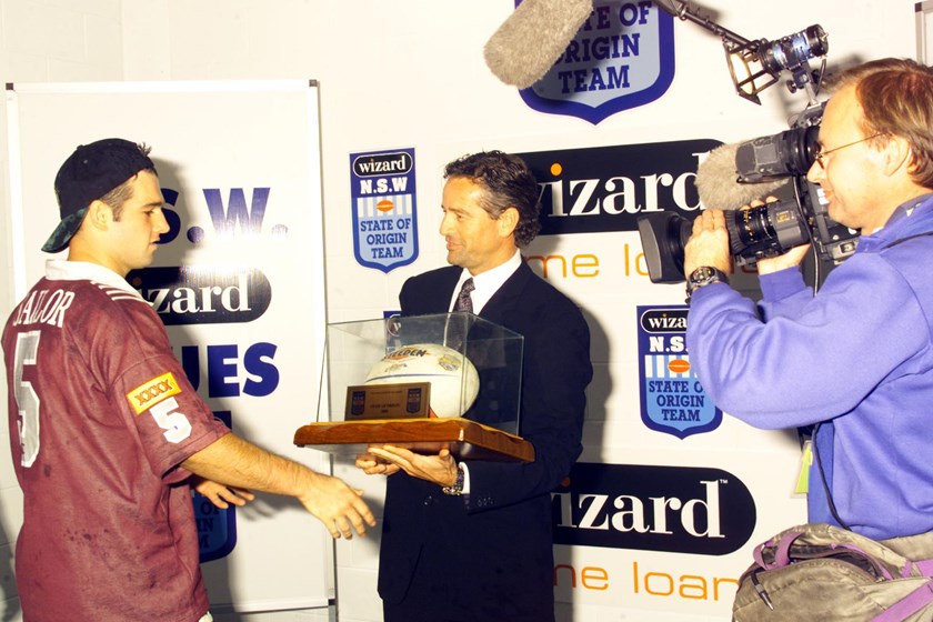 Blues centre Ryan Girdler swept every award on offer in the 2000 Origin series.