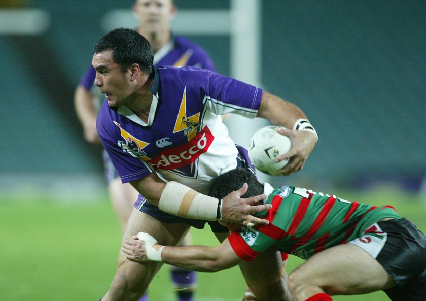 Alex Chan in action for Melbourne during the 2004 NRL season. ©NRL Photos
