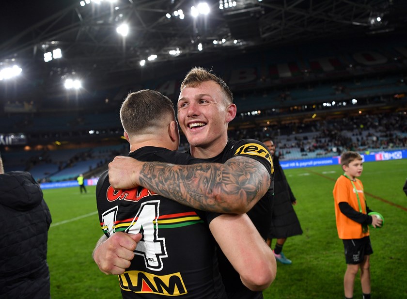 Former Panther J'maine Hopgood arrives at the Eels in 2023 looking for a permanent spot in the 17.