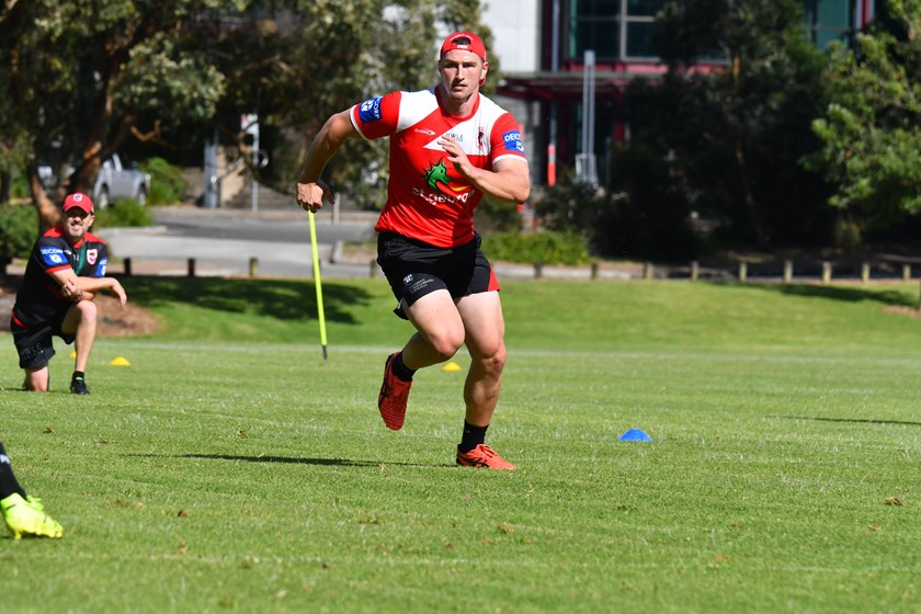 Rookie Dragons forward Aaron Johnson has been turning heads at training
