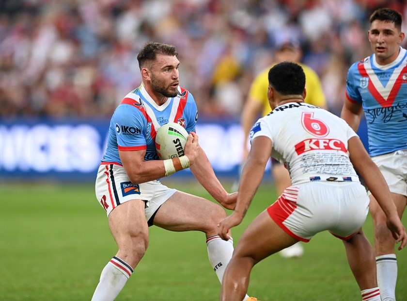 Crichton found it hard to get involved in his first NRL appearance of the season