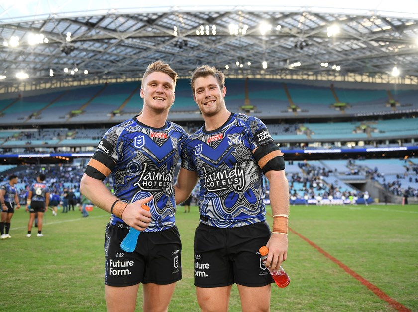 Jacob Preston and Harrison Edwards debuted for the Bulldogs in 2023.