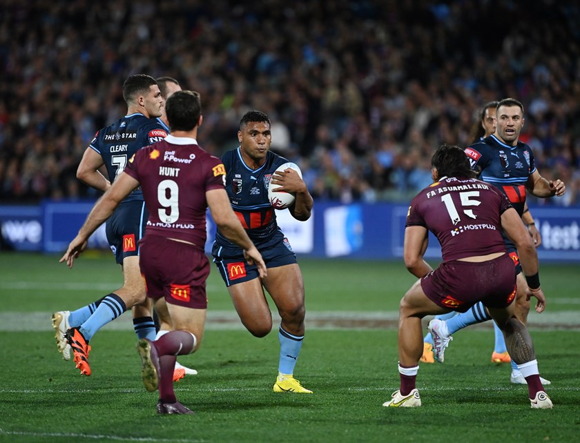 Bulldogs coach Cameron Ciraldo believes Pangai proved he belongs in the Origin arena  