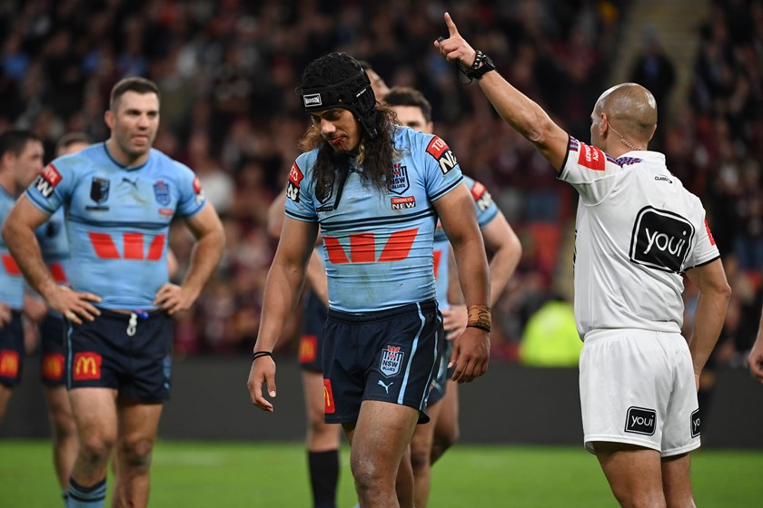 Luai receives his marching orders for headbutting Walsh